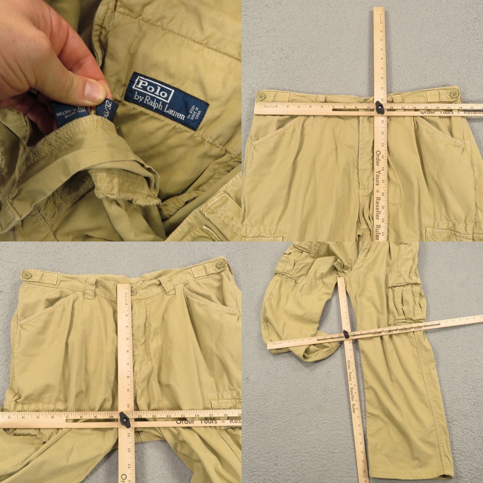 Polo Ralph Lauren VTG Polo Ralph Lauren Pant Men Cargo Wide-Leg Khaki 36x30 Paratrooper Utility Baggy Shirt? Size US M / EU 48-50 / 2 - 8 Thumbnail