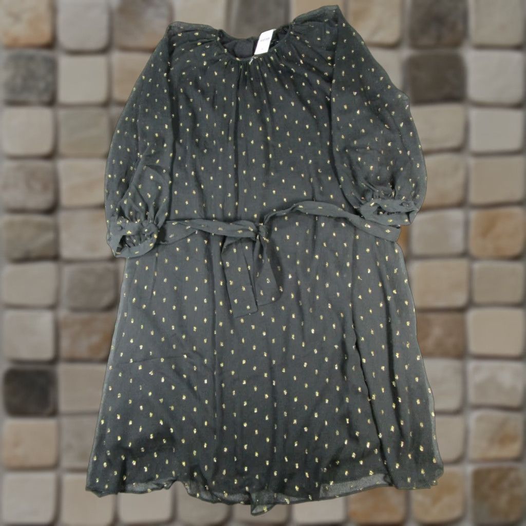 Ann Taylor VINTAGE Ann Taylor Dress Womens Small Black White Wrap Blouson New Size S / US 4 / IT 40 - 1 Thumbnail