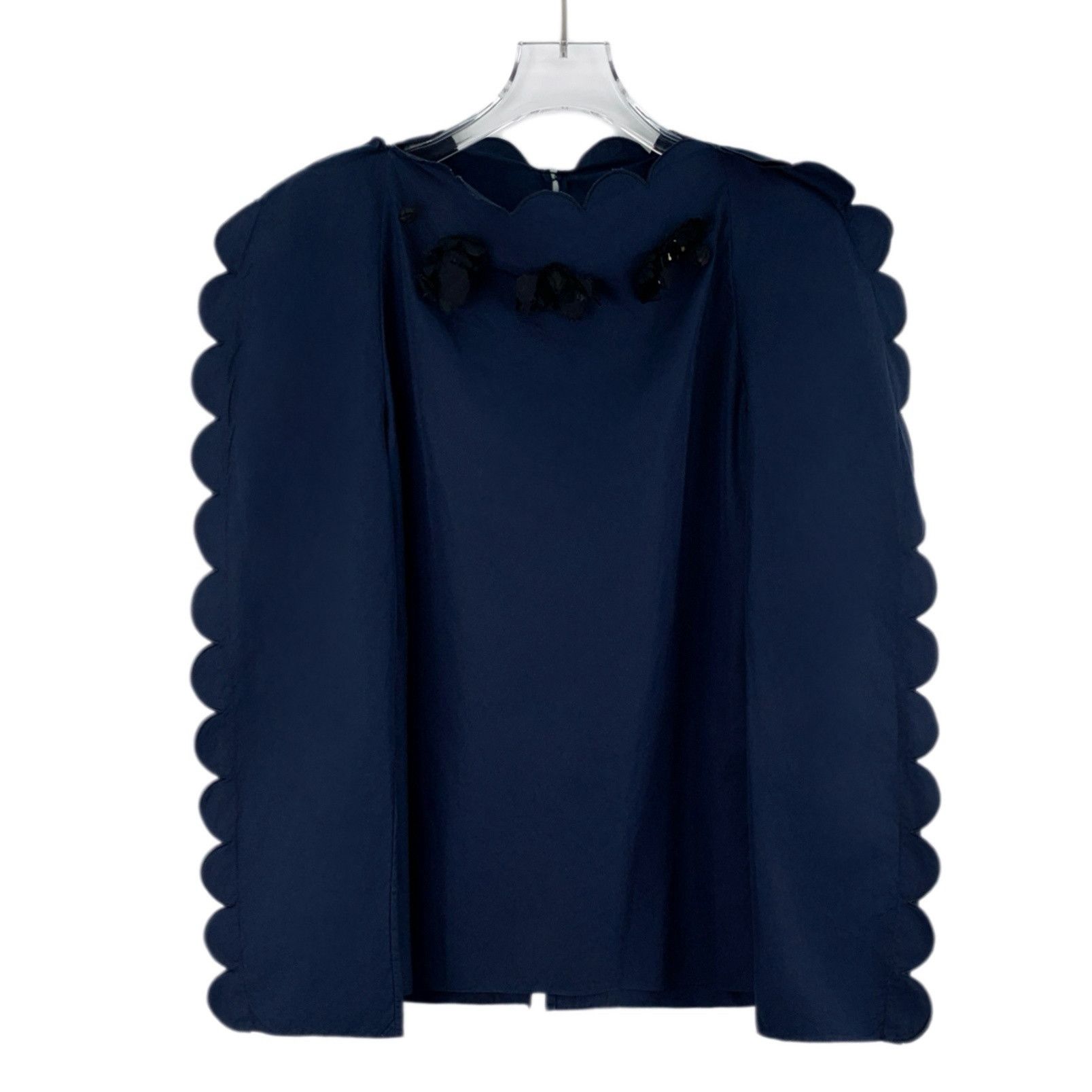 Fendi Fendi Lace Tie Top Navy (38) Size XS / US 0-2 / IT 36-38 - 1 Thumbnail