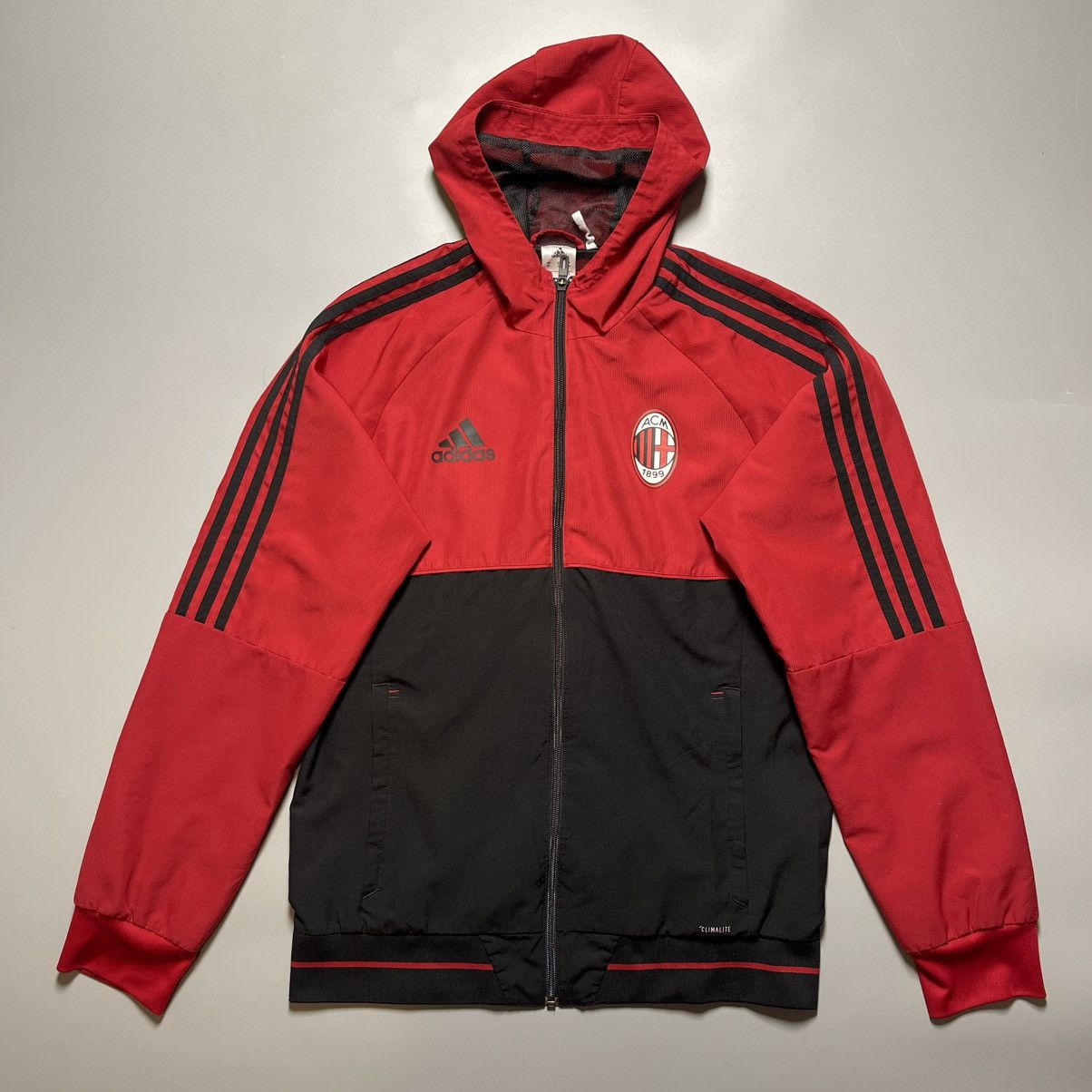 Adidas × Vintage AC MILAN ADIDAS 2017/2018 FOOTBALL SOCCER ANTHEM TRACK TOP Size US M / EU 48-50 / 2 - 1 Thumbnail