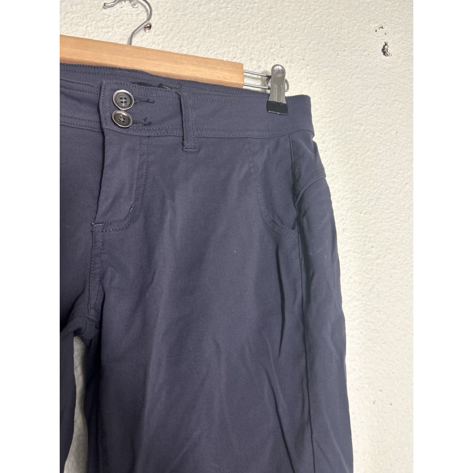 Prana Prana Halle Pants Women 2 Gray Straight Cargo Moisture Wicking Quick Dry Drawstring Flat Front Nylon Size 30" / US 8 / IT 44 - 5 Thumbnail