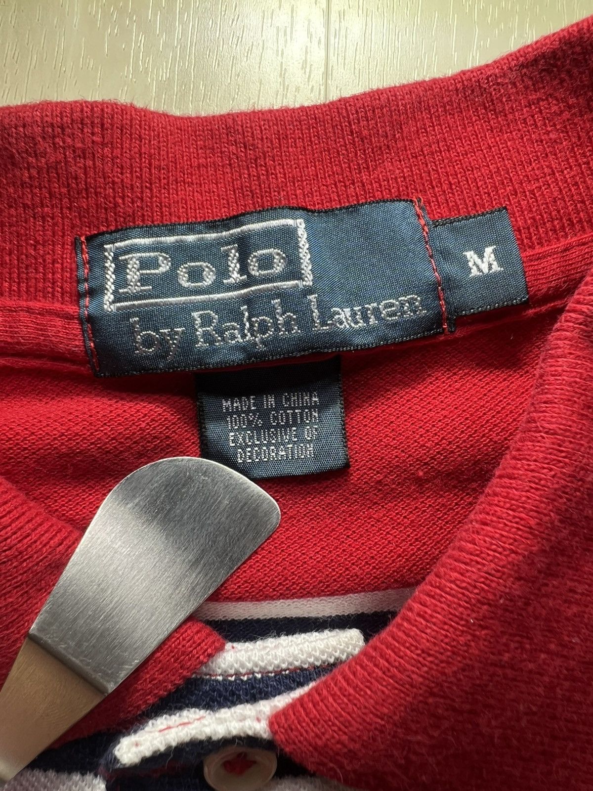 Polo Ralph Lauren VTG Polo Ralph Lauren Shirt Sz M Red Striped Classic Preppy Size US M / EU 48-50 / 2 - 6 Thumbnail