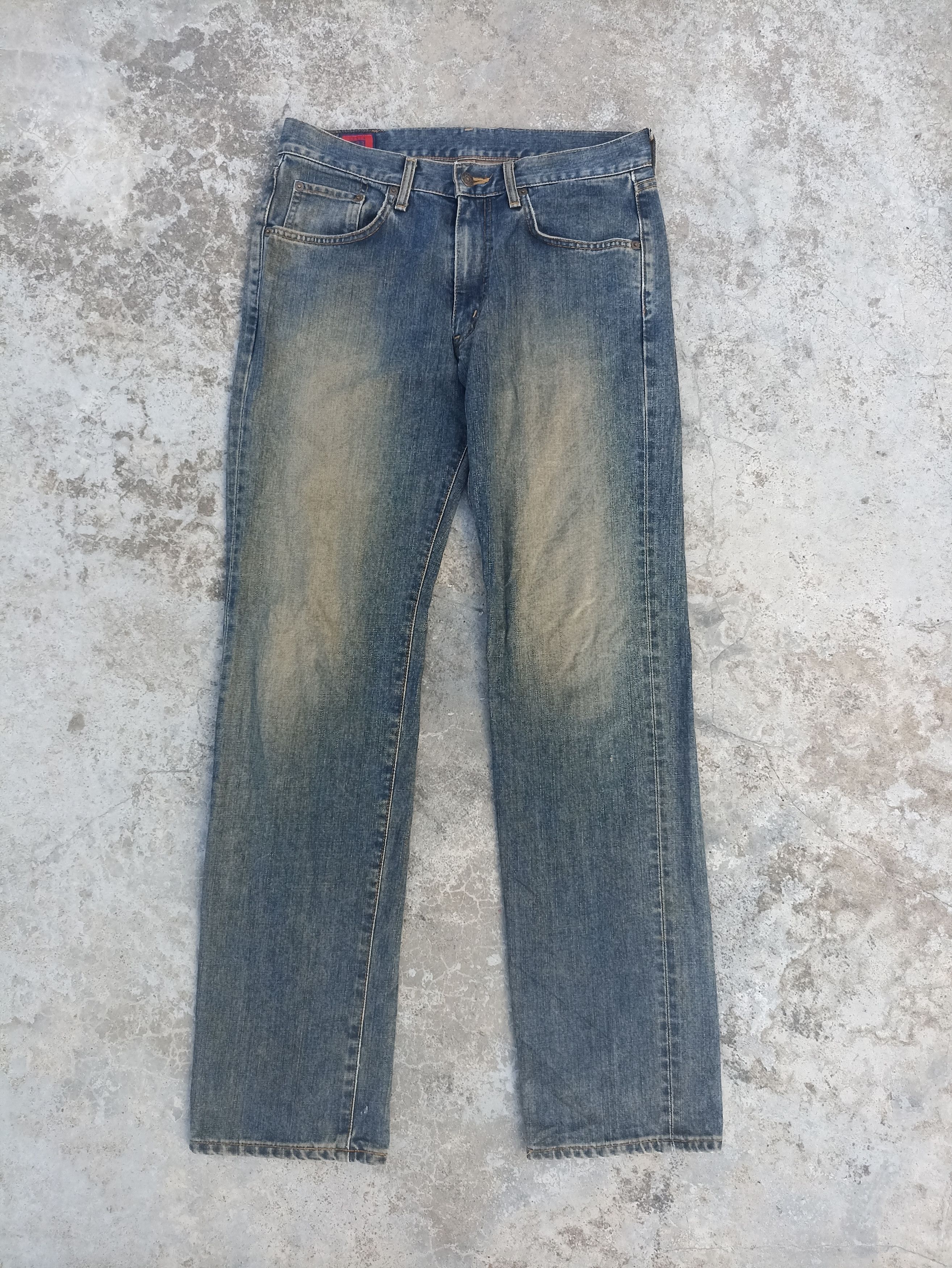 Beauty Beast Vintage Edwin jeans Edwin 503ZZ denim washed blue faded Size US 33 - 2 Thumbnail