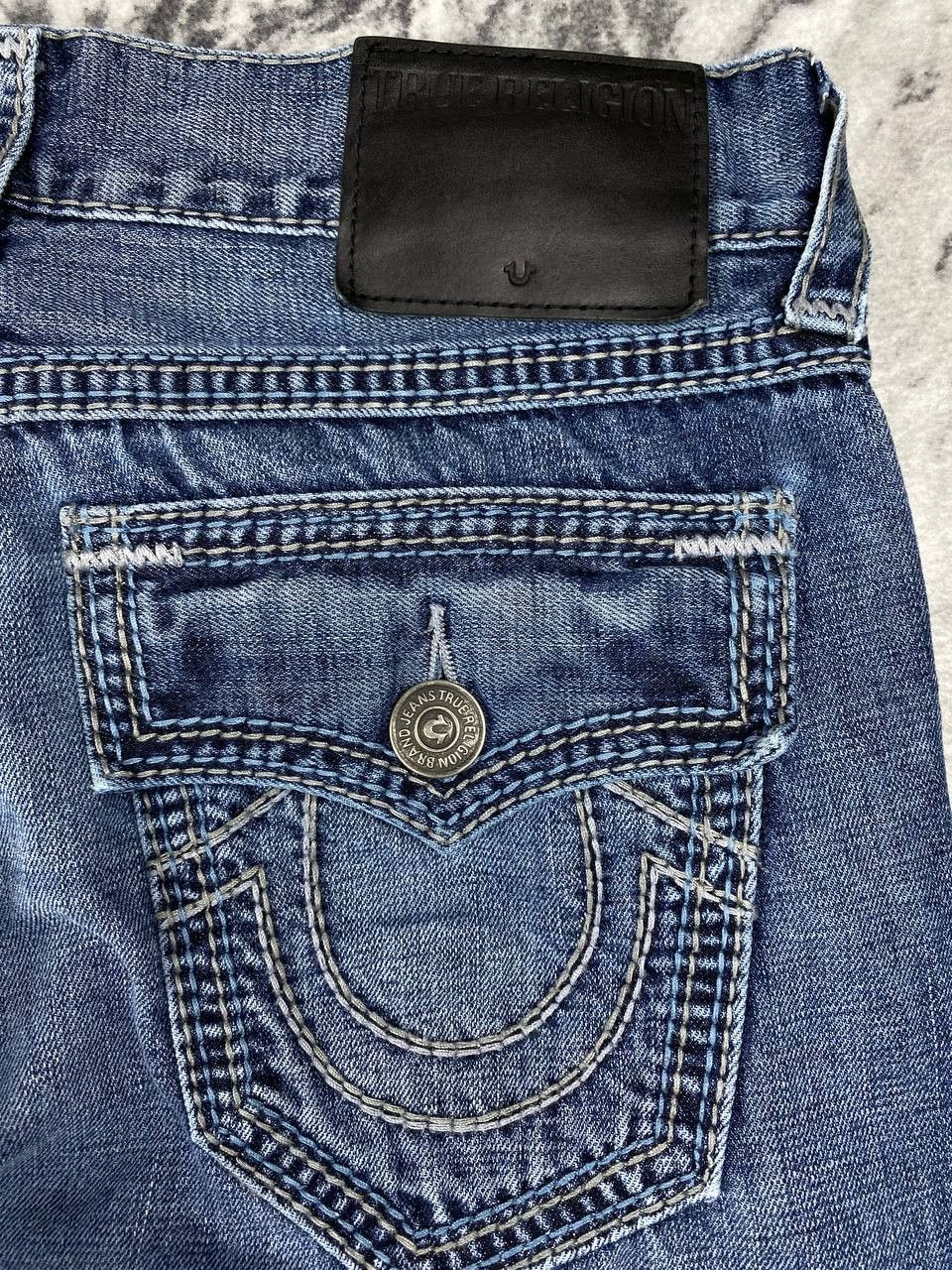 True Religion Vintage True Religion Ricky Straight Denim Jeans Baggy Size US 32 / EU 48 - 3 Thumbnail