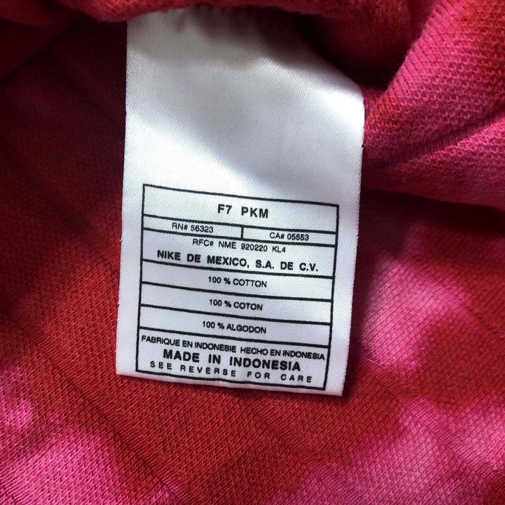Nike VINTAGE Nike Polo Shirt L Acid Wash Tie Dye Red 1 Of 1 Custom Golfing Mens Size US L / EU 52-54 / 3 - 6 Thumbnail