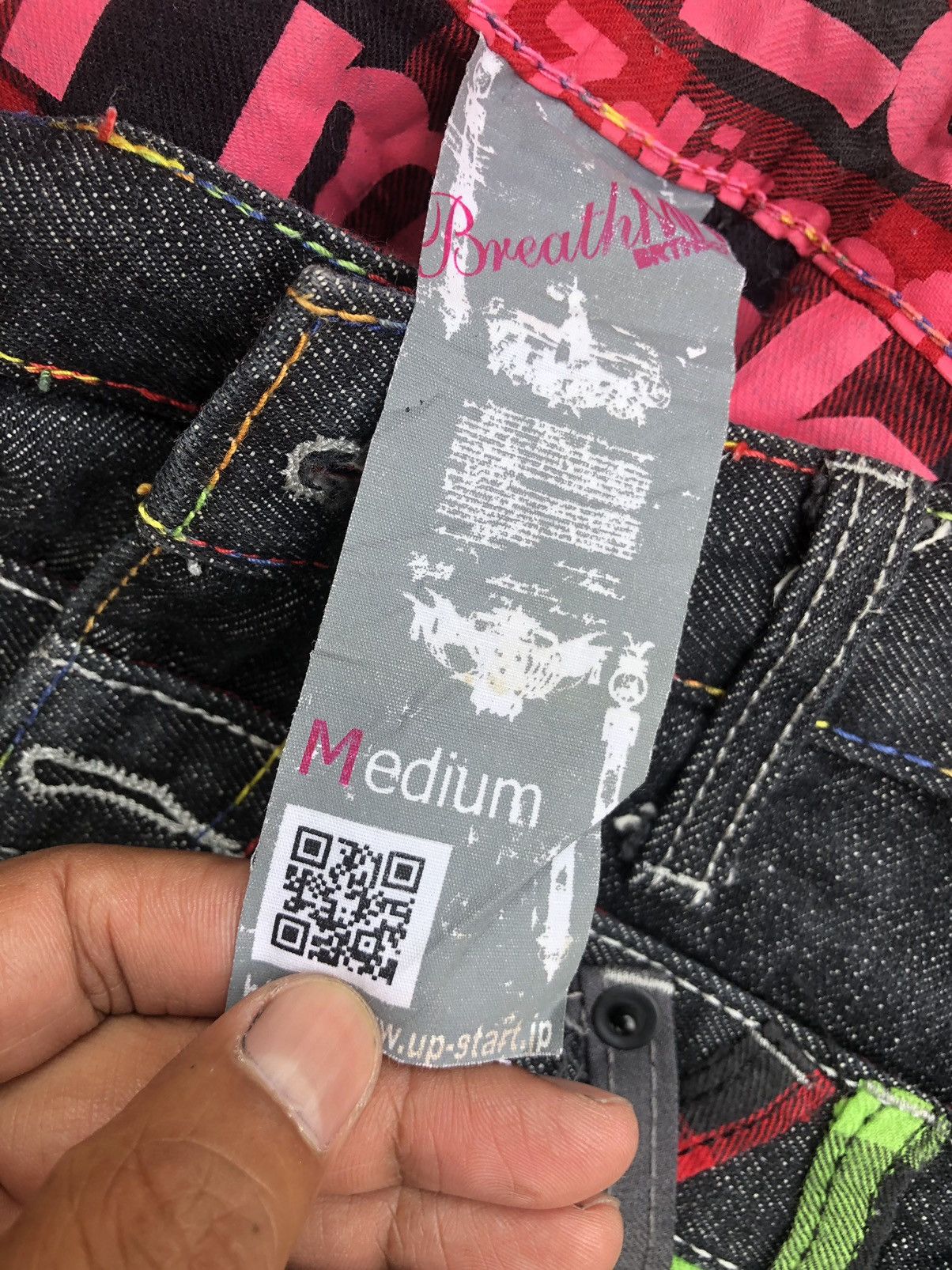 Hysteric Glamour Japanese Breathmint Double Waist Distressed Jeans Size US 30 / EU 46 - 14 Thumbnail