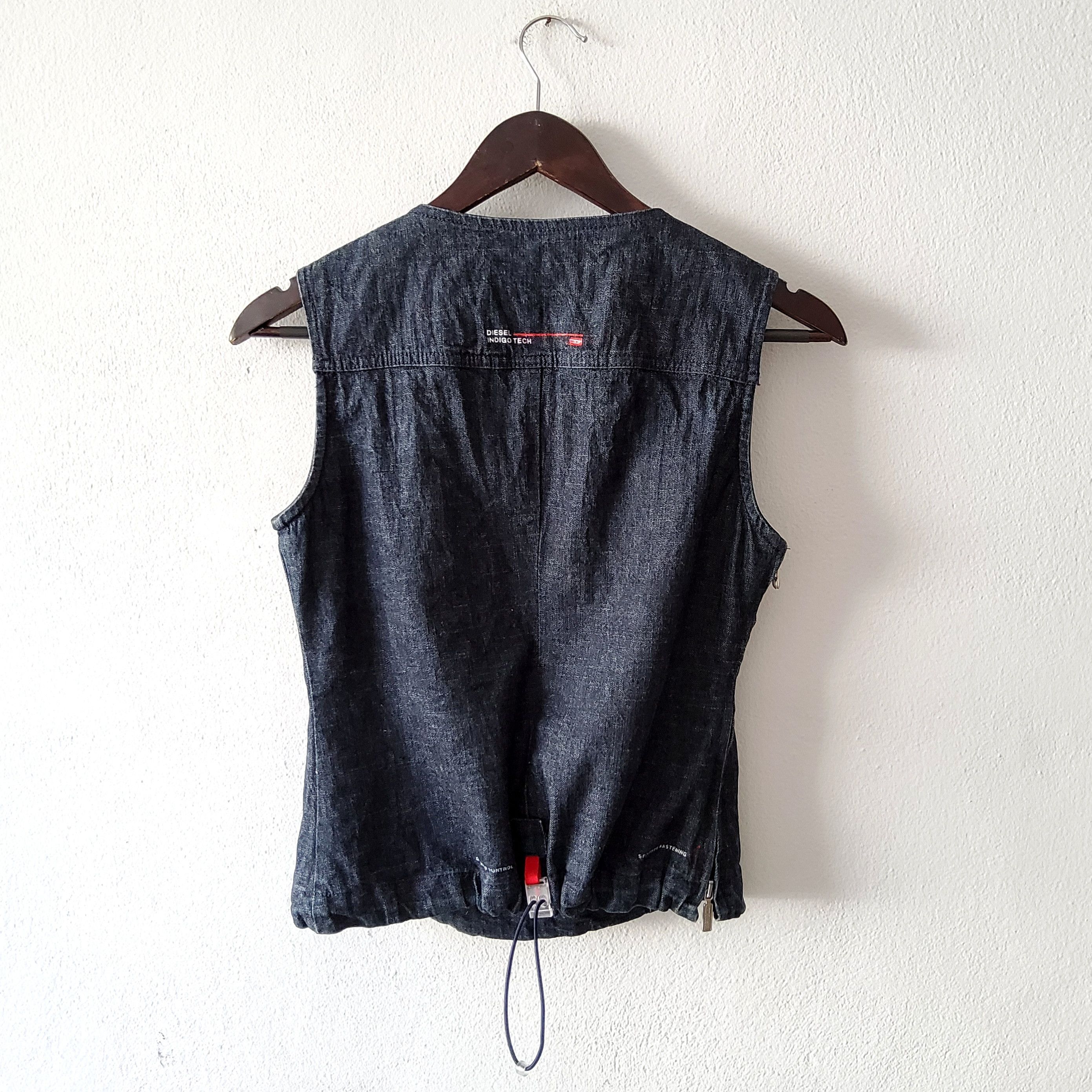 Diesel Diesel rare vintage 90s y2k cargo tech denim vest top Size L / US 10 / IT 46 - 3 Thumbnail