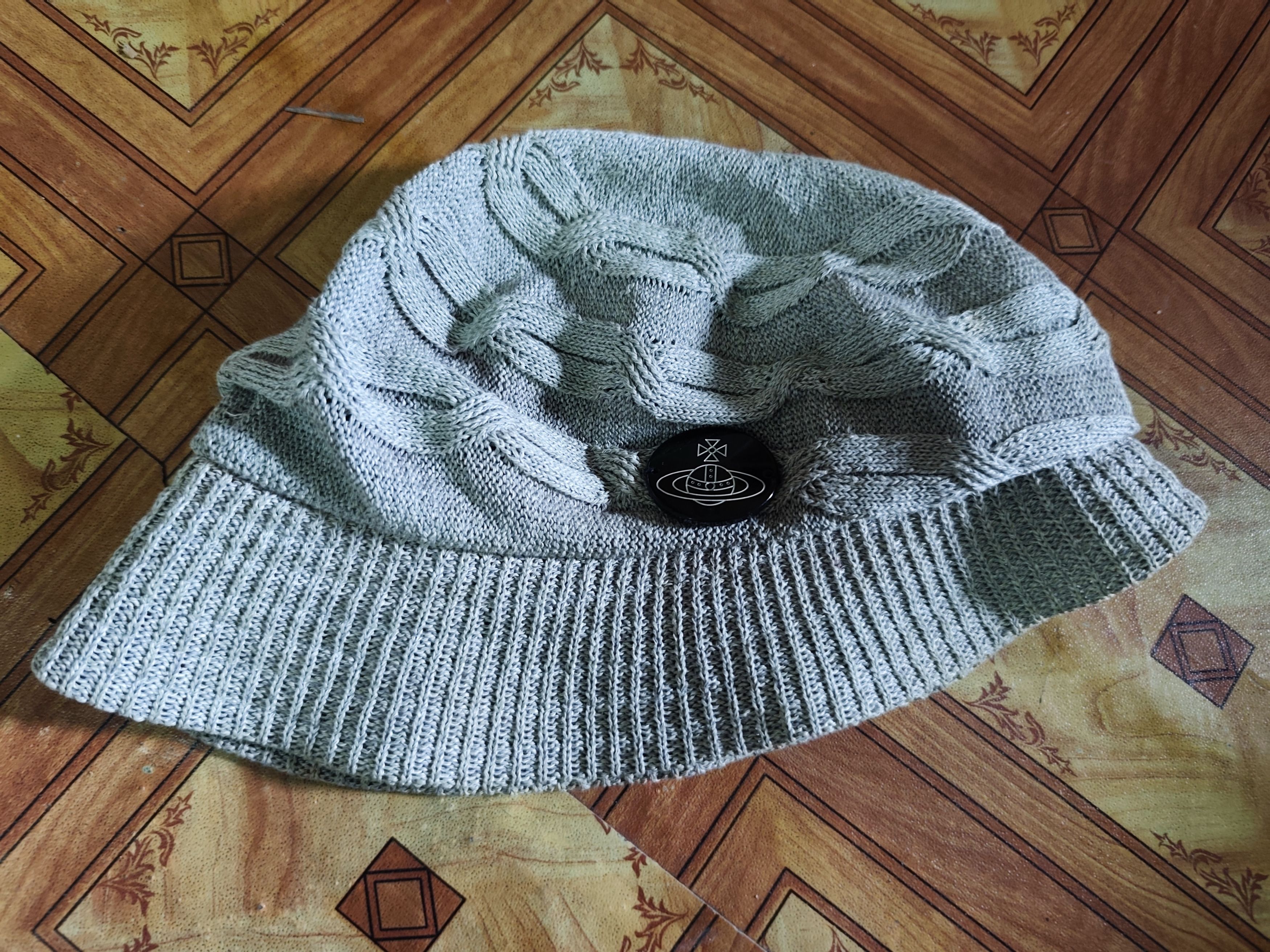 Vivienne Westwood Vivienne Westwood Orb Pin Knit Bucket Hat Size ONE SIZE - 1 Thumbnail