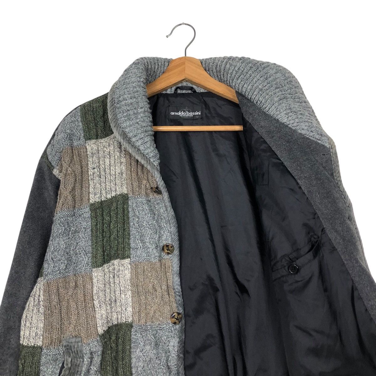Japanese Brand 📌Bomber Jacket Knit Double Collar Arnold Bassini Navajo Size US M / EU 48-50 / 2 - 13 Thumbnail