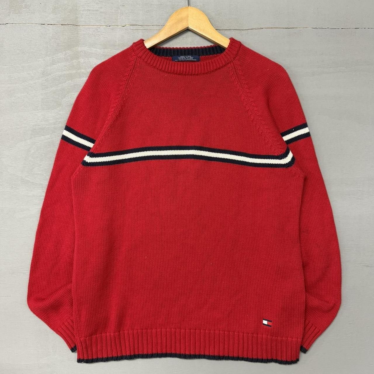 Tommy Hilfiger Vintage Tommy Hilfiger Striped Chunky Sweater Men’s Large Size US L / EU 52-54 / 3 - 1 Thumbnail