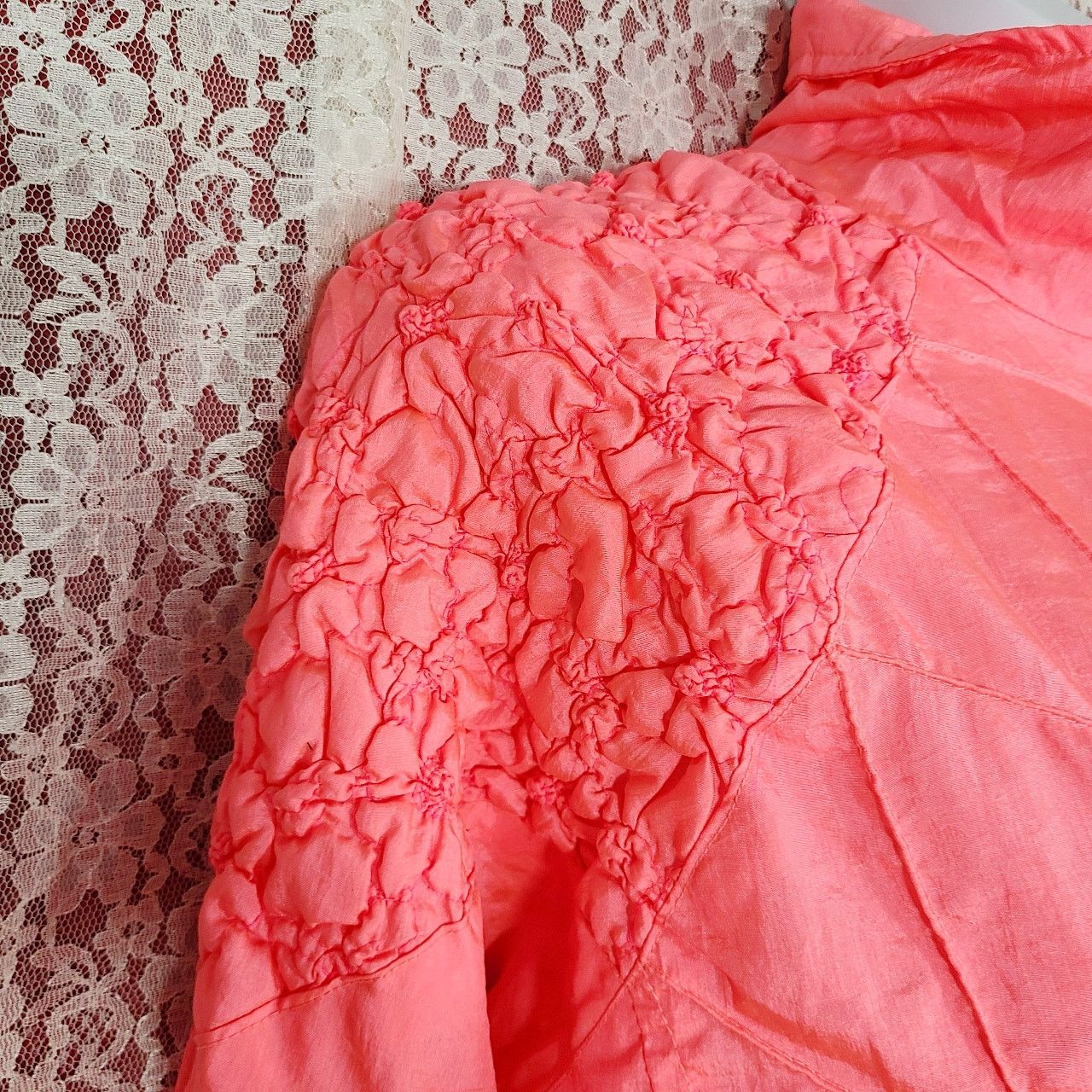 Vintage Vintage 90s ASR pink rouched full zip windbreaker size large Size L / US 10 / IT 46 - 7 Thumbnail