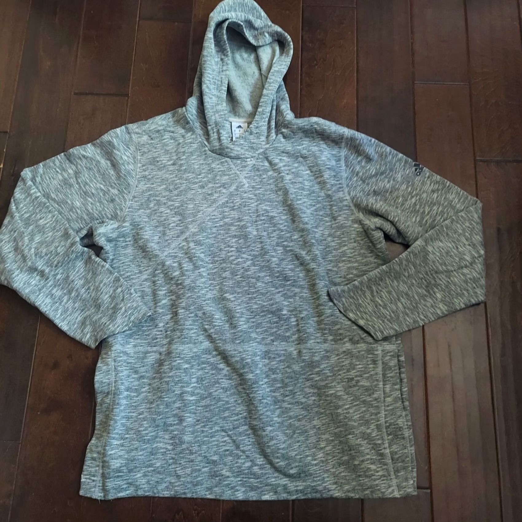 Adidas Adidas Hoodie Sweatshirt Men’s Heather Gray Side Snap Buttons Streetwear XL Size US XL / EU 56 / 4 - 2 Thumbnail