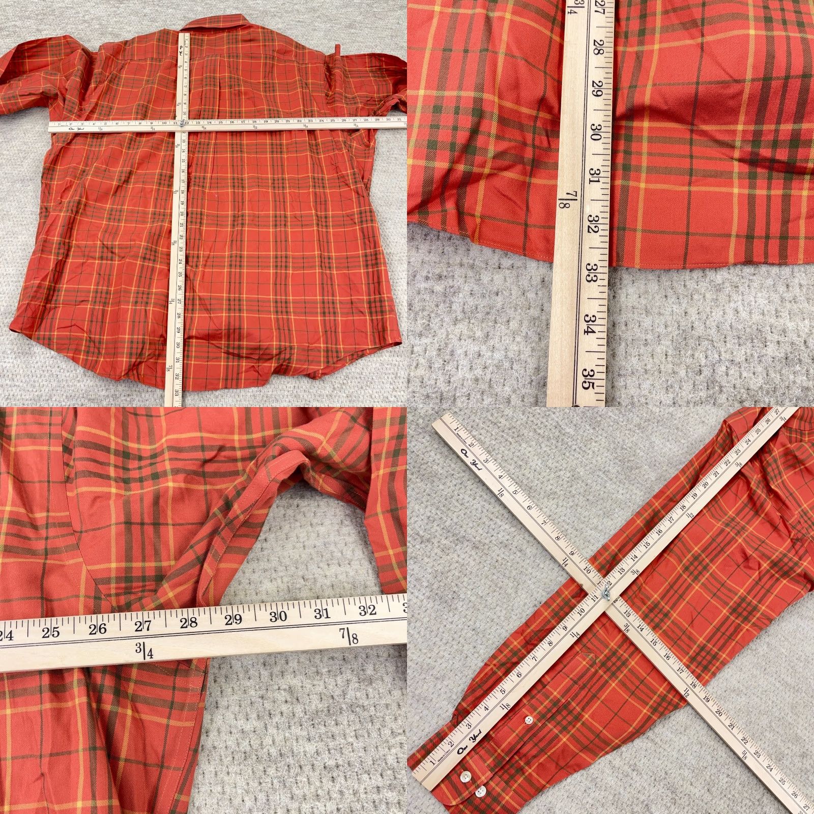 Brooks Brothers Brooks Brothers 346 Button-Up Shirt Men 2XL Orange Plaid Casual Long Sleeve Size US XXL / EU 58 / 5 - 8 Thumbnail