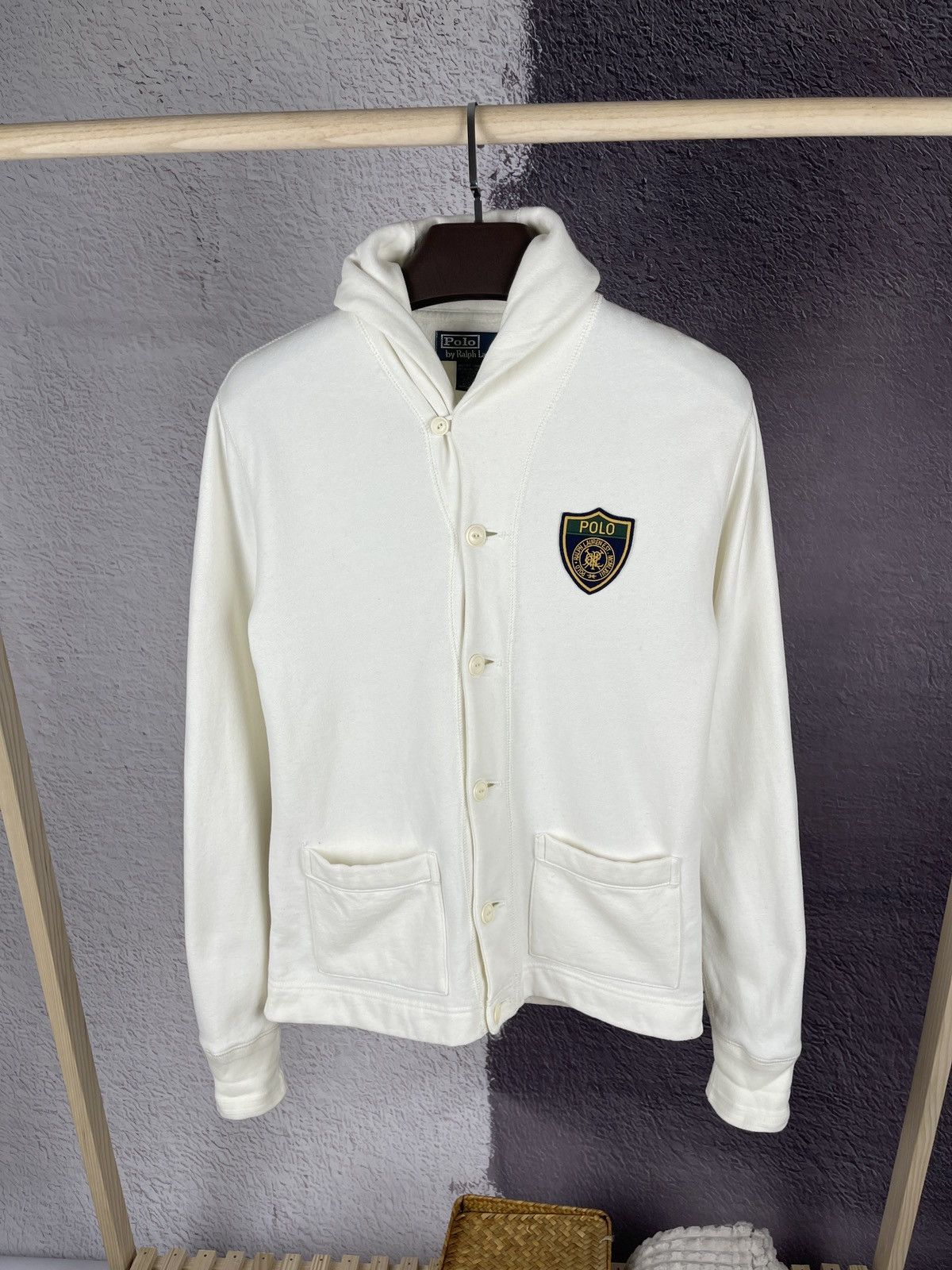 Polo Ralph Lauren Polo Ralph Lauren white cardigan sweater pockets button up Size US S / EU 44-46 / 1 - 3 Thumbnail