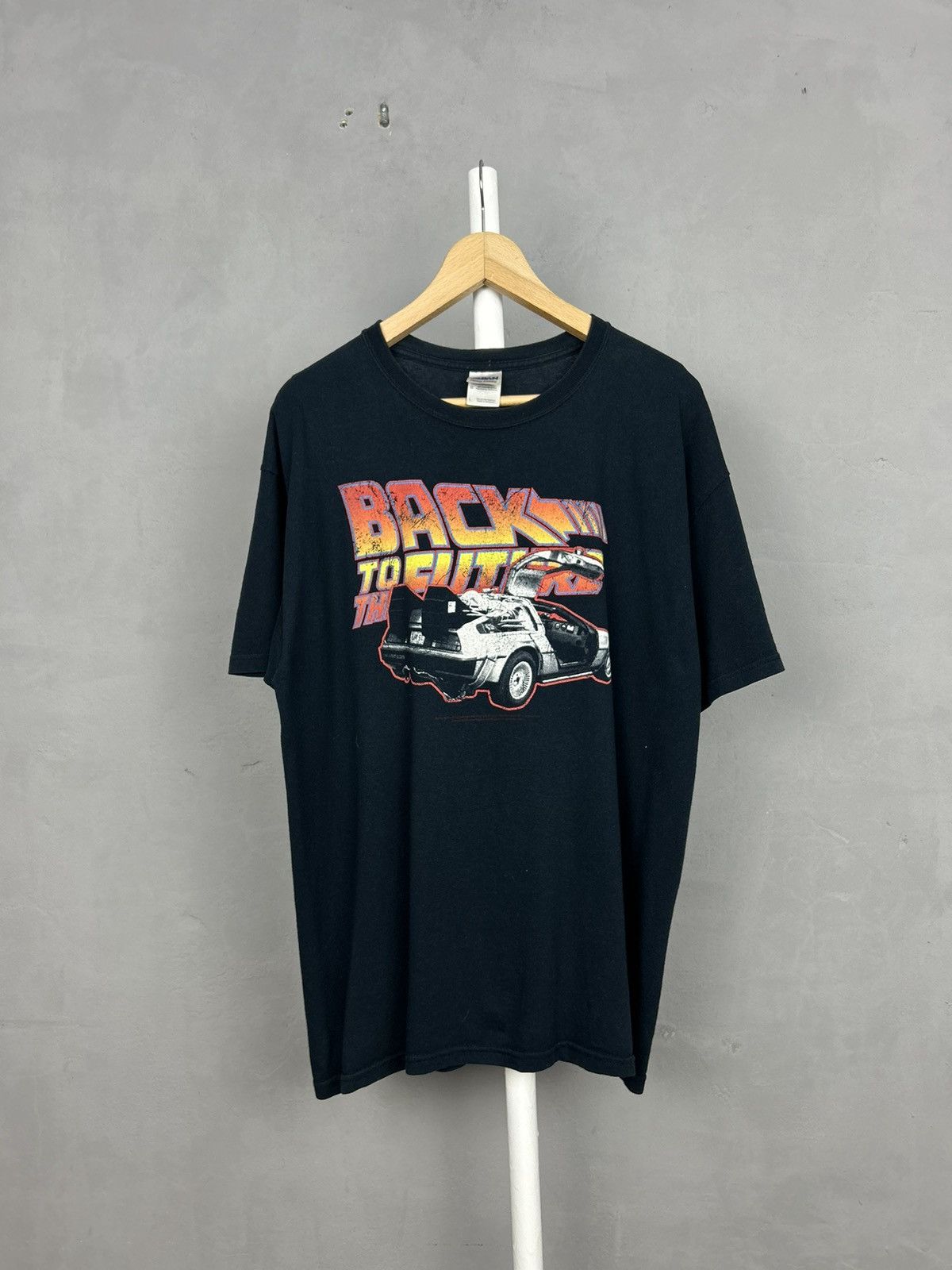 Vintage Back to the Future DeLorean Time Machine Movie T Shirt Black Size US L / EU 52-54 / 3 - 1 Thumbnail