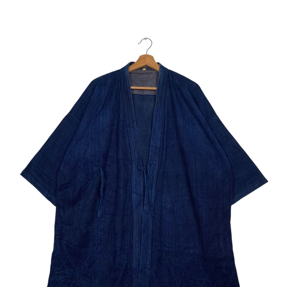 Indigo Vintage 90's Blue Indigo Traditional Japan Kimono #2241-C99 Size US L / EU 52-54 / 3 - 2 Thumbnail