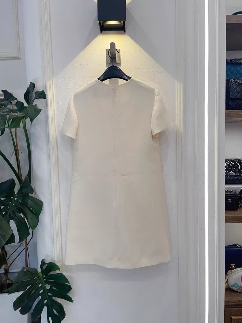 Valentino Valentino Off-white dress Size S / US 4 / IT 40 - 2 Thumbnail