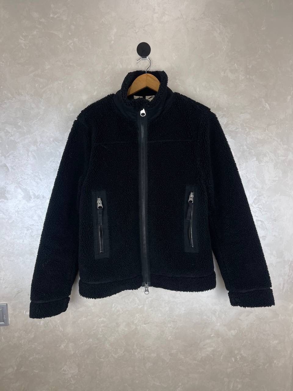 Arket ARKET Black Teddy Fleece Zip Jacket Size S Size US S / EU 44-46 / 1 - 1 Thumbnail