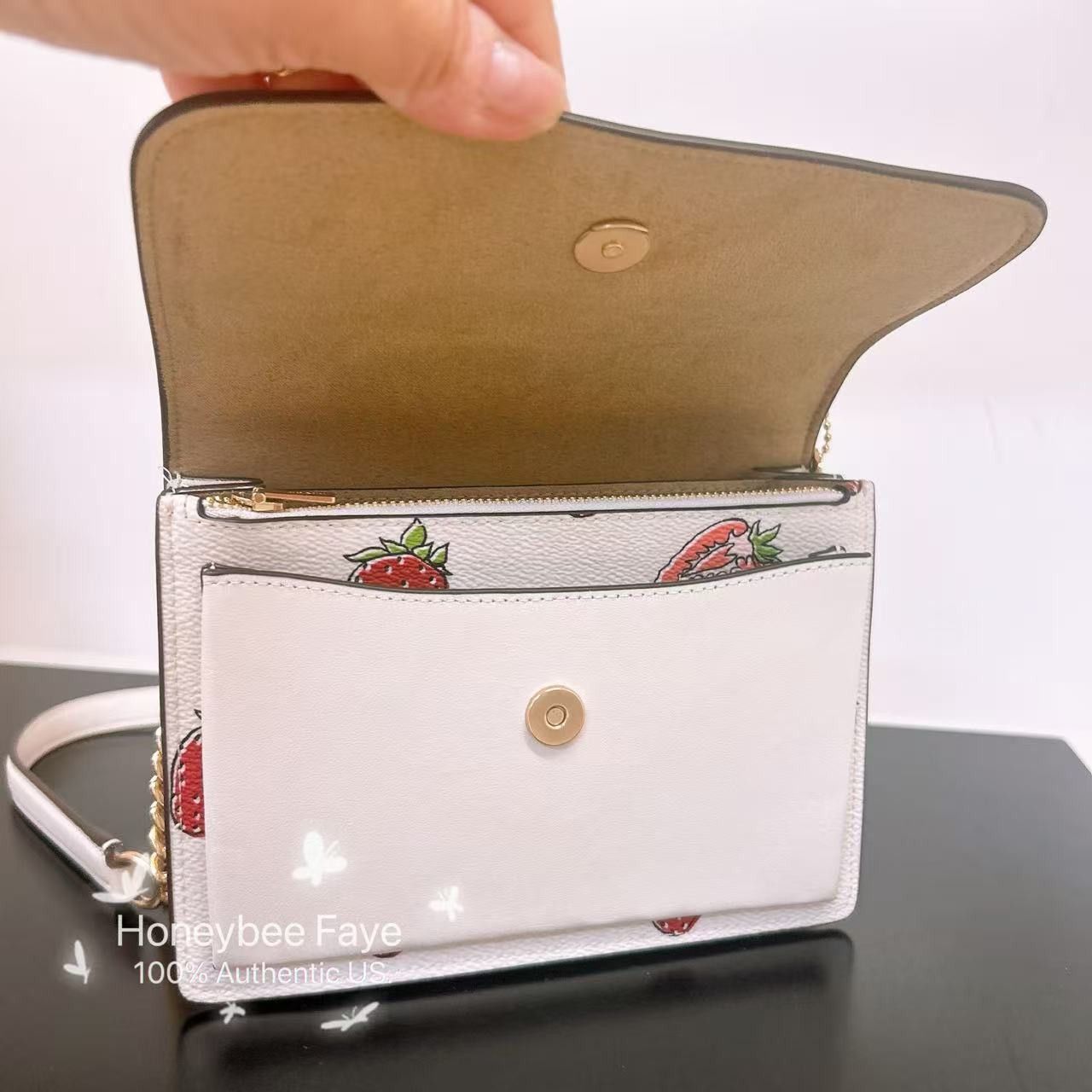 Coach Mini Klare Crossbody Bag With Strawberry Print CAP94 Size ONE SIZE - 3 Thumbnail