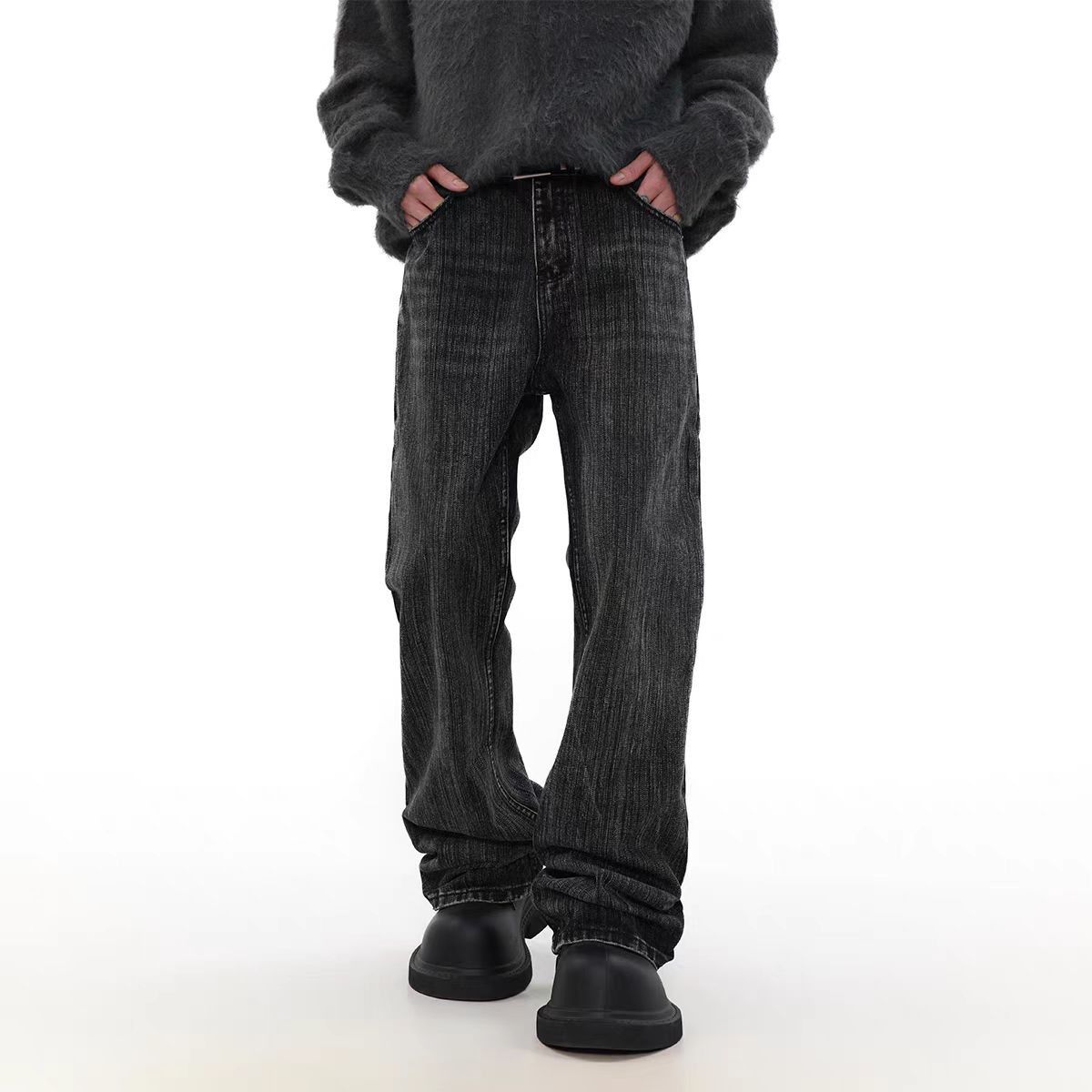 Japanese Brand × Jean Vintage washed bamboo design micro flare jeans Size US 34 / EU 50 - 4 Thumbnail