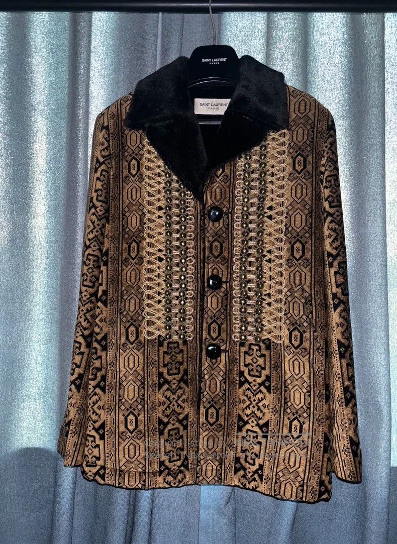 Saint Laurent Paris Palace Collar Fur