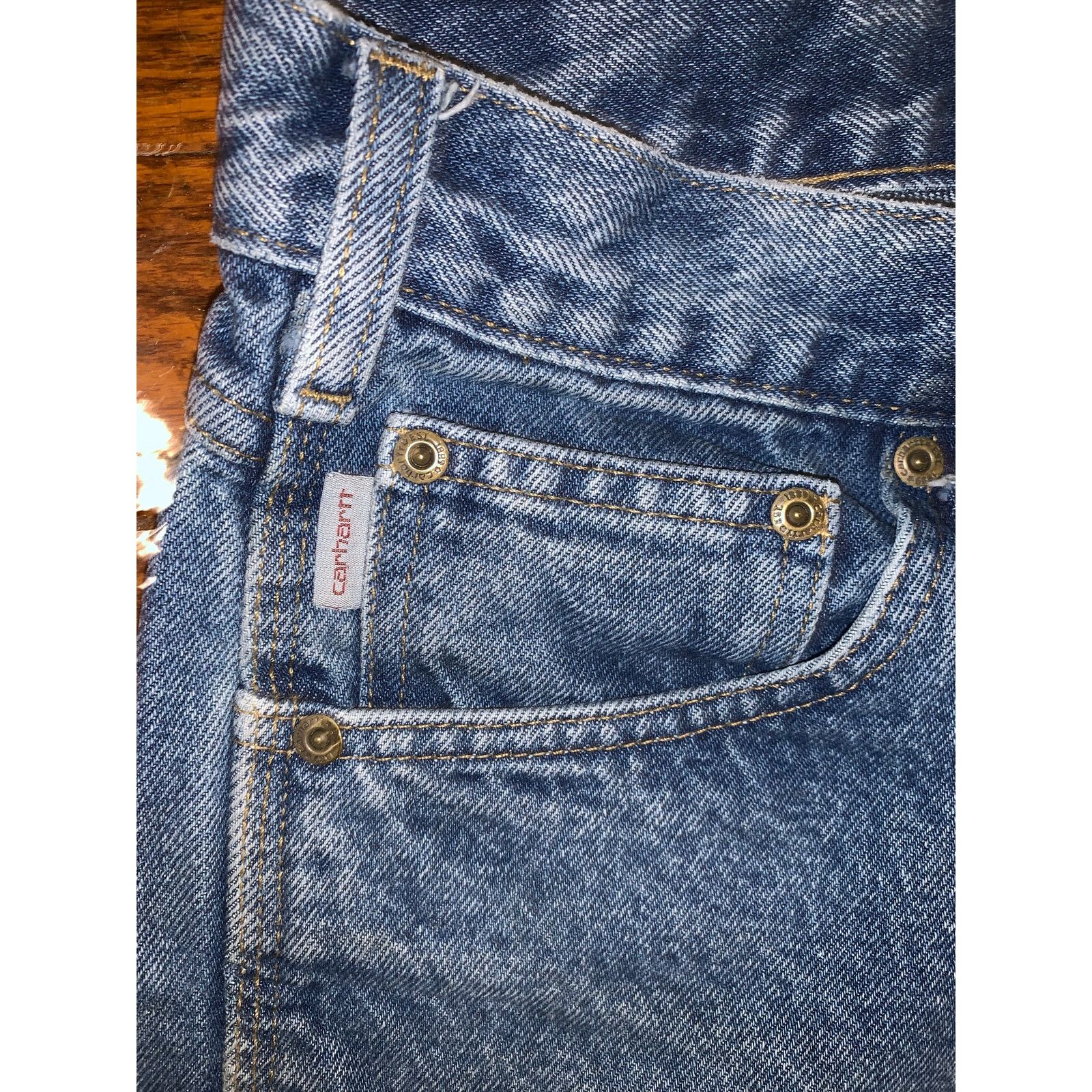 Carhartt Carhartt B171 DST Carpenter Jeans 36x32 Relaxed Stonewash Size US 36 / EU 52 - 2 Thumbnail