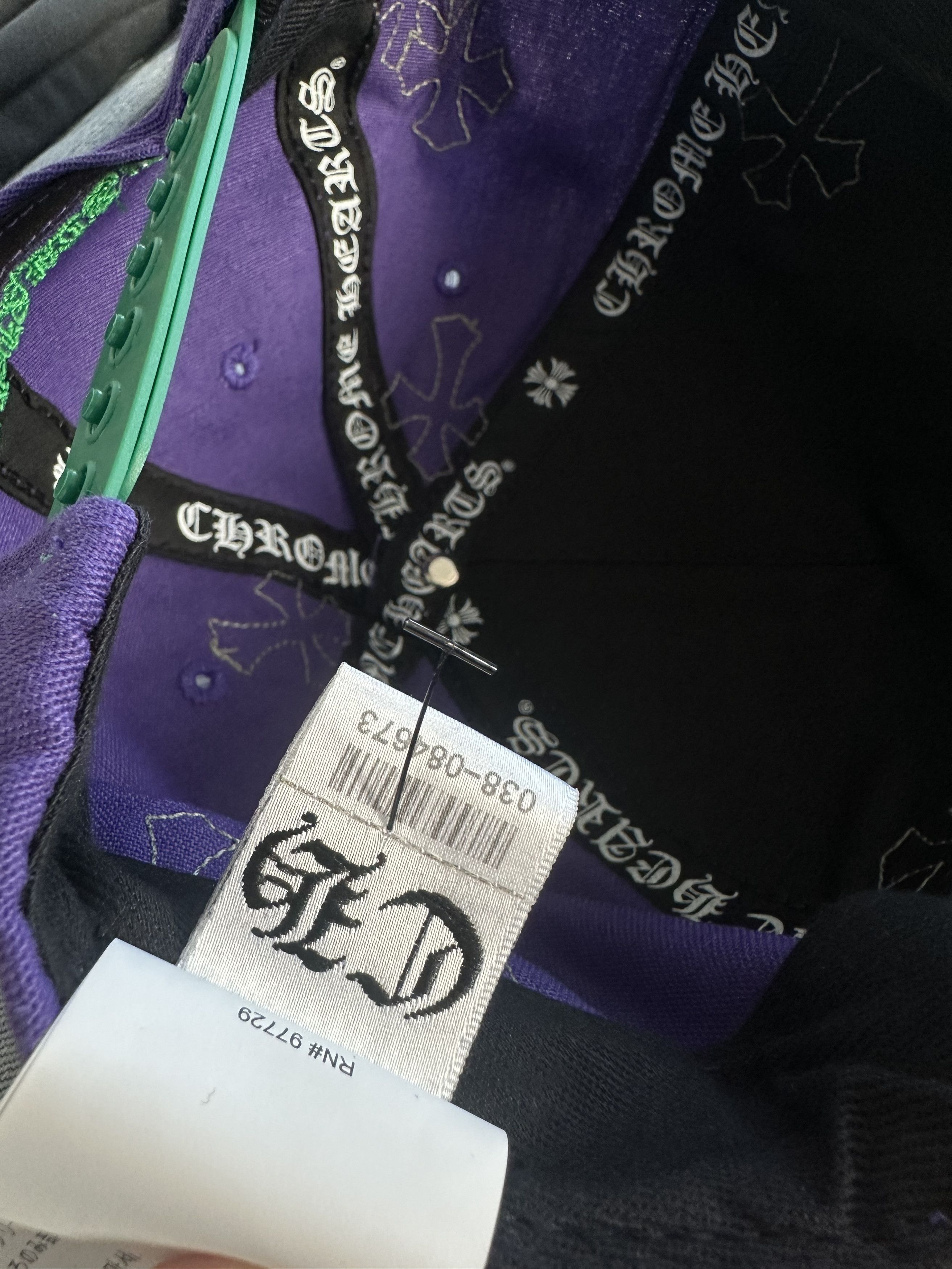 Chrome Hearts PURPLE CROSS HAT Size ONE SIZE - 14 Thumbnail