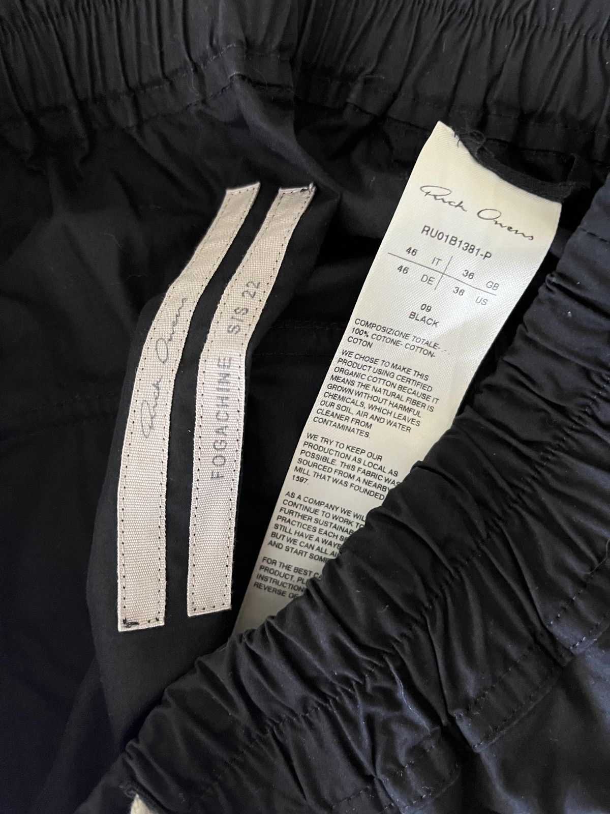 Rick Owens Rick Owens Cropped Drawstring Pants Size US 30 / EU 46 - 3 Thumbnail