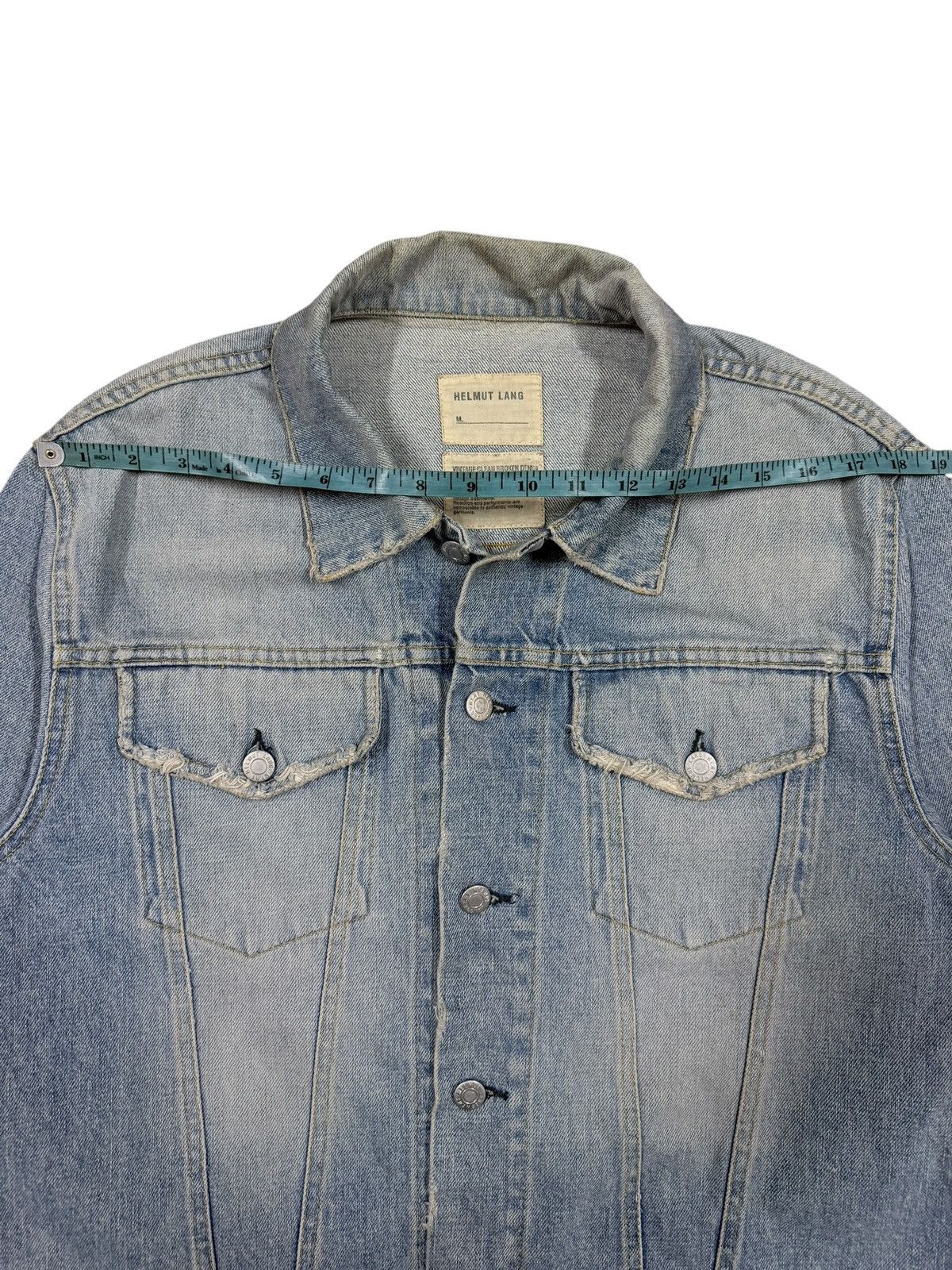 Helmut Lang Archive🔥2004 Helmut Lang Clean Broken Denim Classic 2 Pocket Size US M / EU 48-50 / 2 - 19 Thumbnail