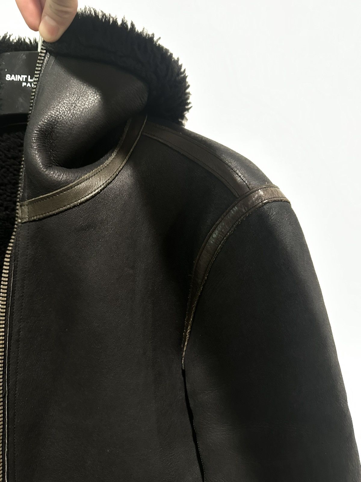 Rick Owens FW08 Shearling Funnel Neck Jacket Size US M / EU 48-50 / 2 - 2 Thumbnail