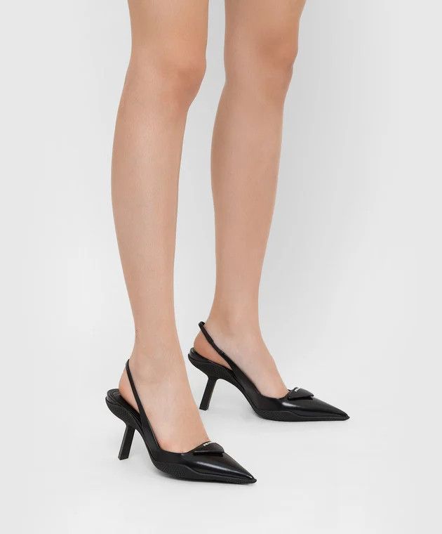 Prada o1la1rc1a0724 Heeled Pump in Black Size US 8.5 / IT 38.5 - 5 Thumbnail