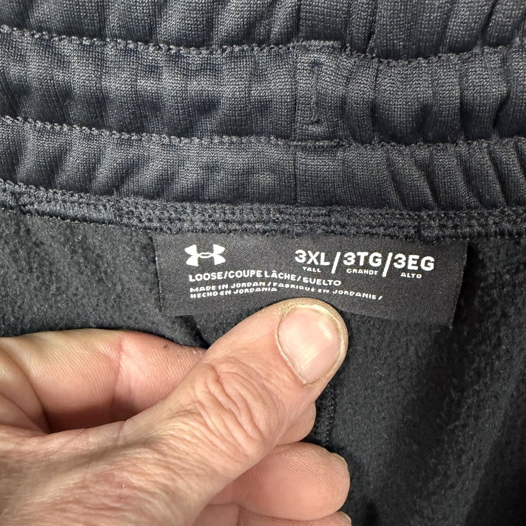 Under Armour Under Armour Sweatpants 3XL 42x31 Black Men Sweatpants Pockets Drawstring Relaxed Fit Fleece Gym & Training Athletic Wear Size US 39 - 6 Thumbnail