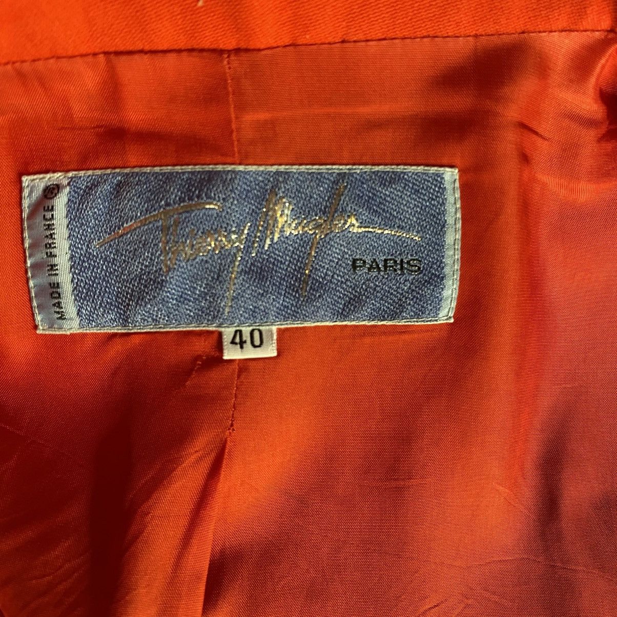 Thierry Mugler Thierry Mugler DIY Cropped Red Blazer Size S / US 4 / IT 40 - 12 Thumbnail