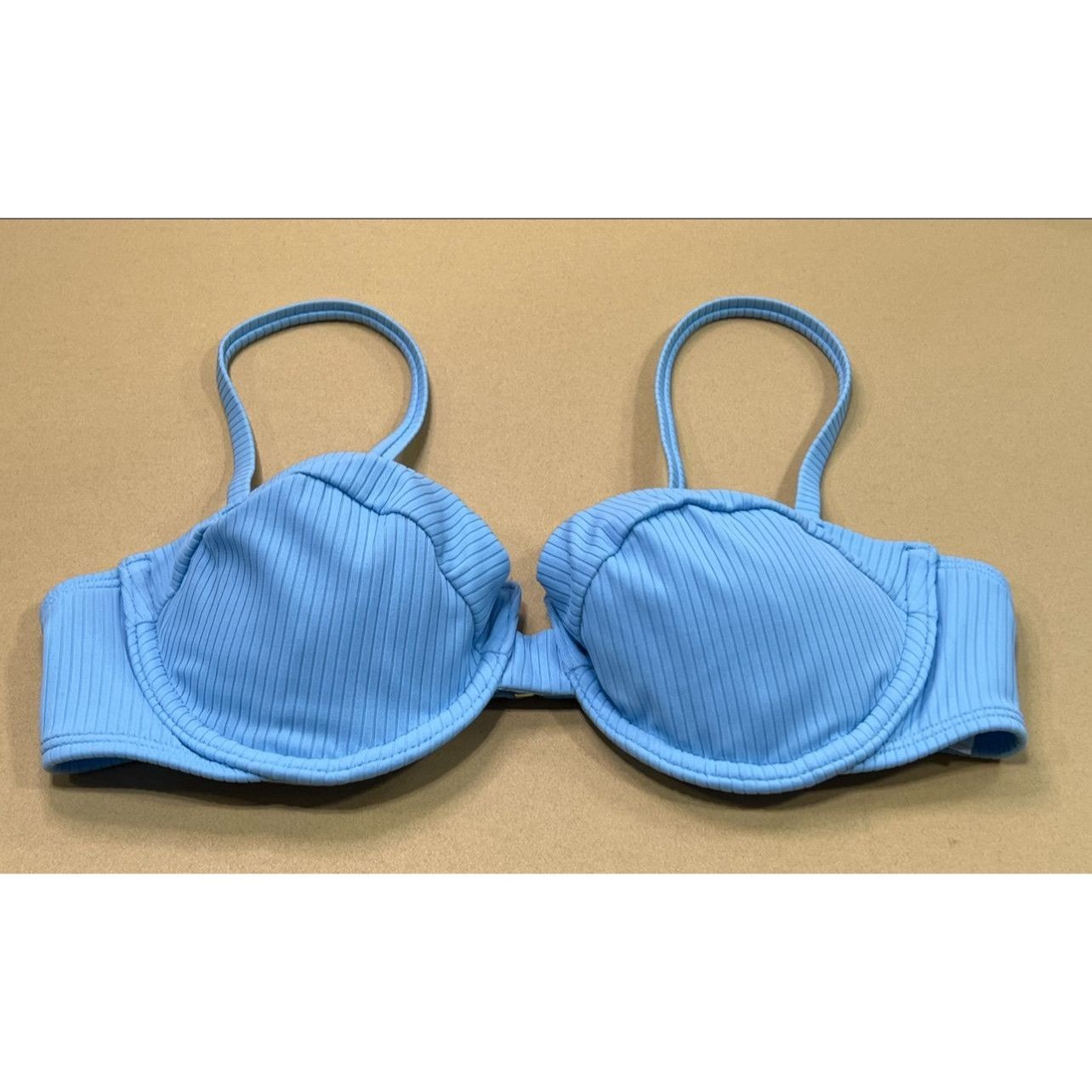 Other Shade & Shore - Women's Ribbed Underwire Bikini Top - Light Size ONE SIZE - 3 Thumbnail