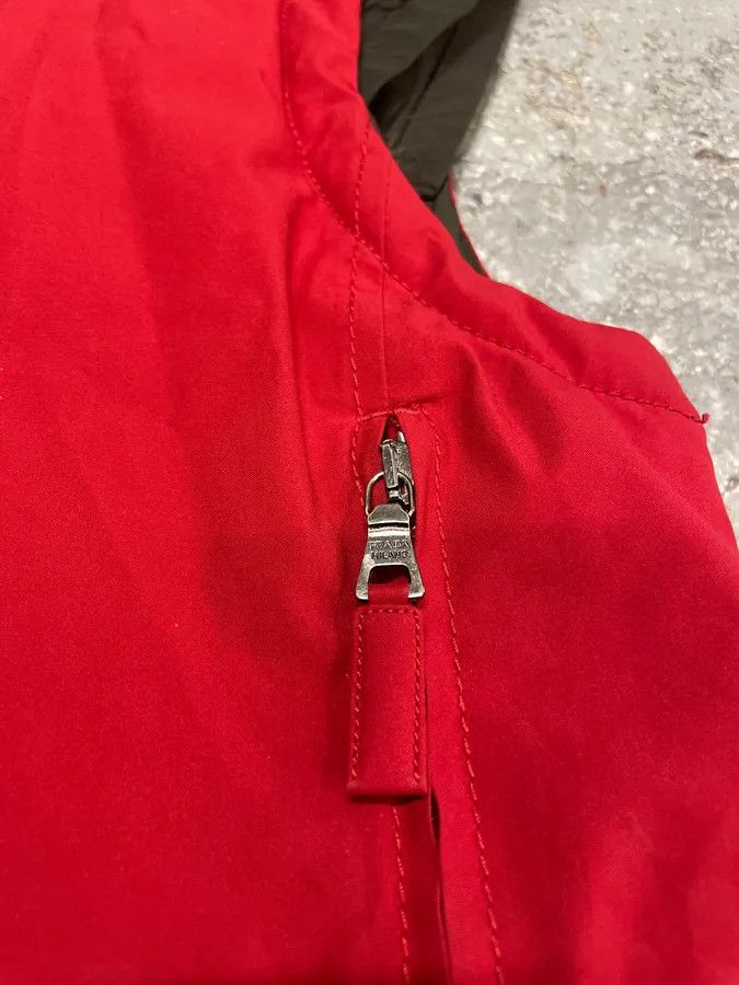 Prada × Vintage 2000s Prada Red Ski Vest Jacket Size US S / EU 44-46 / 1 - 9 Thumbnail
