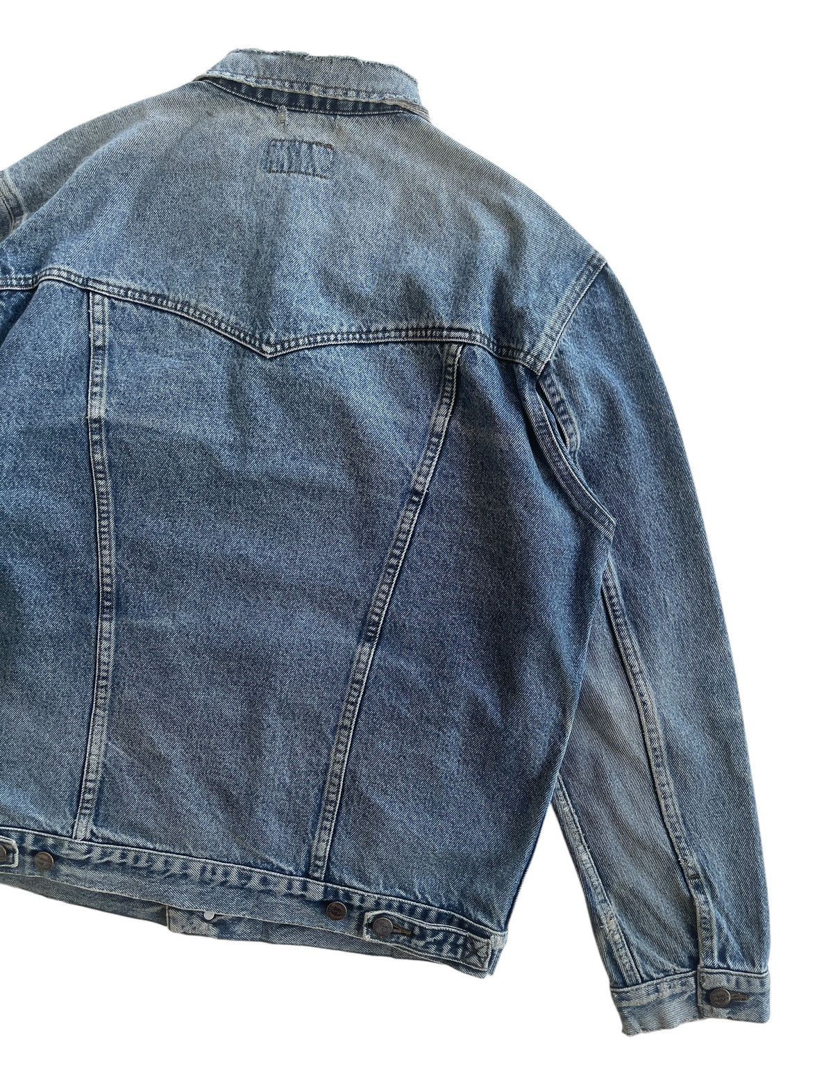 Vintage Thrashed!!! Vintage Wrangler Trucker Jacket Distressed Size US XL / EU 56 / 4 - 13 Thumbnail
