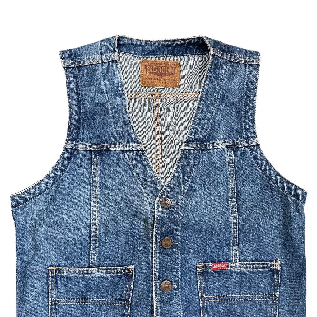 Big John Vintage Big John Denim Vest Size US M / EU 48-50 / 2 - 2 Thumbnail