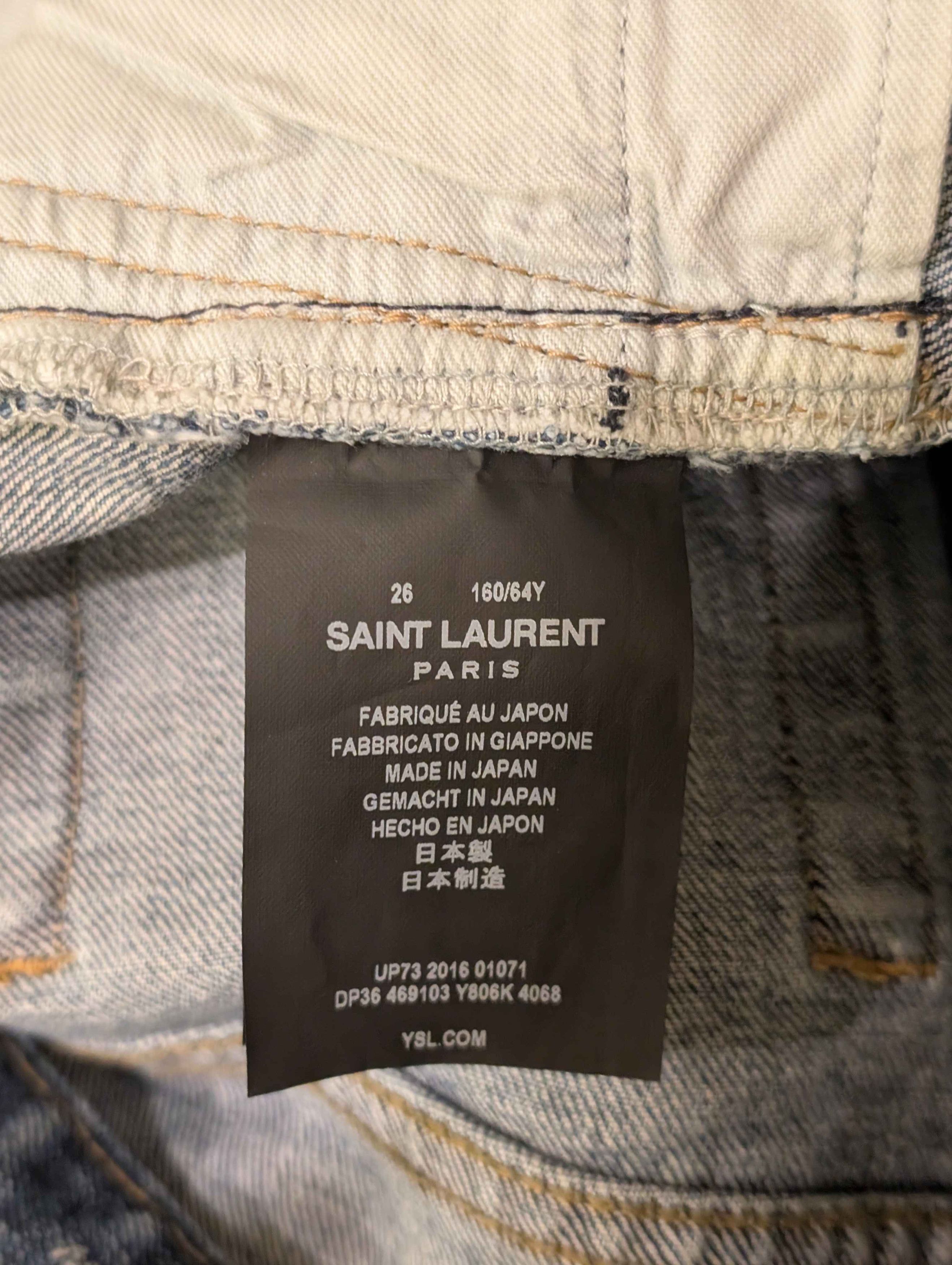 Saint Laurent Paris Saint Laurent Blue Denim Jeans Hedi Slimane D02 Size 26" / US 2 / IT 38 - 8 Thumbnail