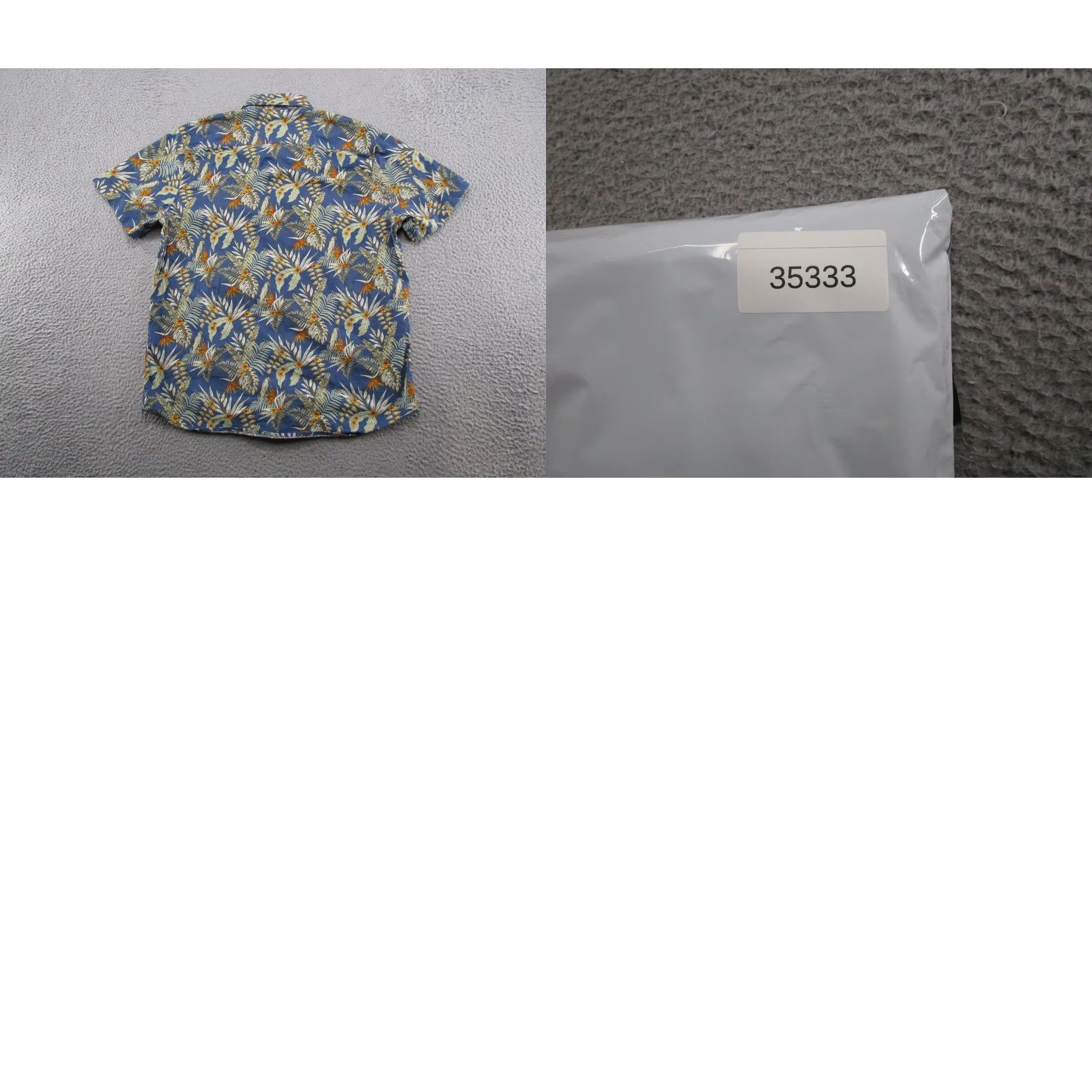 Lee Lee Button-Up Shirt Men L Blue Tropical Floral Hawaiian Cotton Short Sleeve Casual Vacation Resort Shirt Size US L / EU 52-54 / 3 - 8 Thumbnail