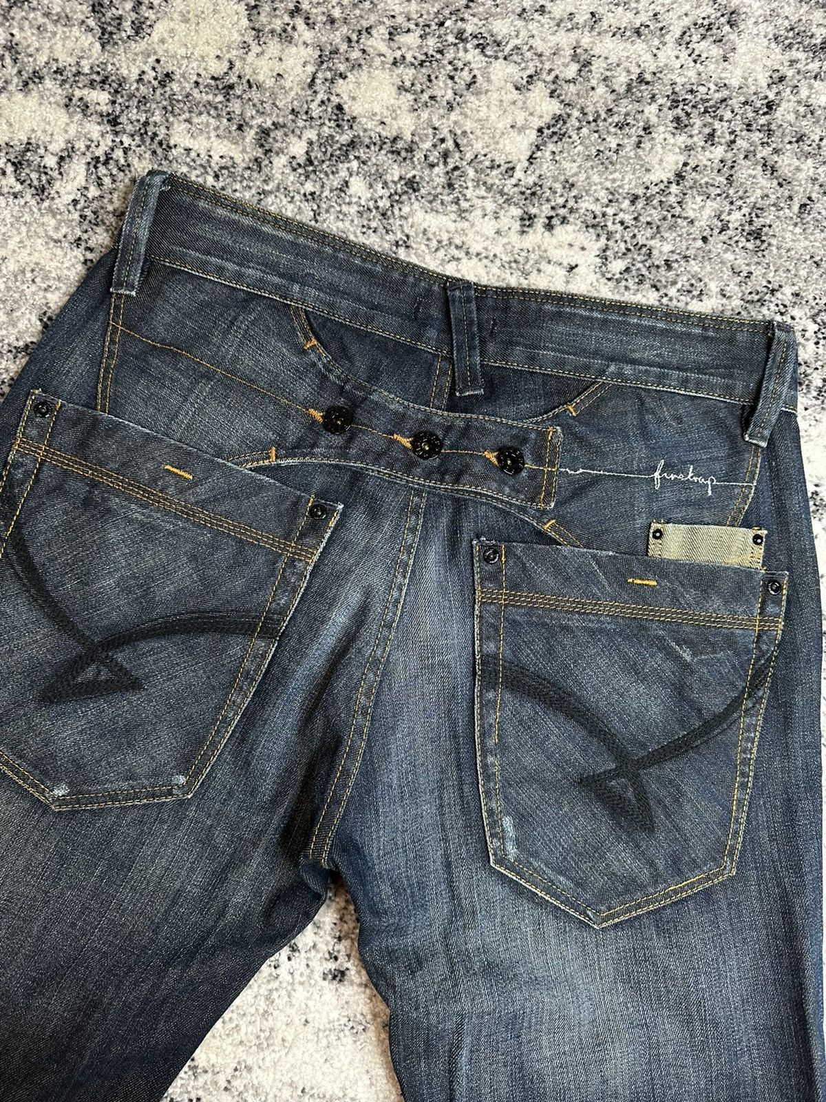 Firetrap Firetrap Denim Vintage StreetWear Rare Y2K Japan Avant Garde Size US 31 - 2 Thumbnail