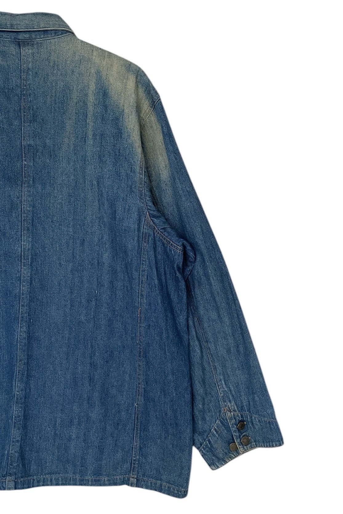 Japanese Brand × Vintage Vintage Brand Active Scene Pullover Denim Jacket 1990s Size US L / EU 52-54 / 3 - 6 Thumbnail