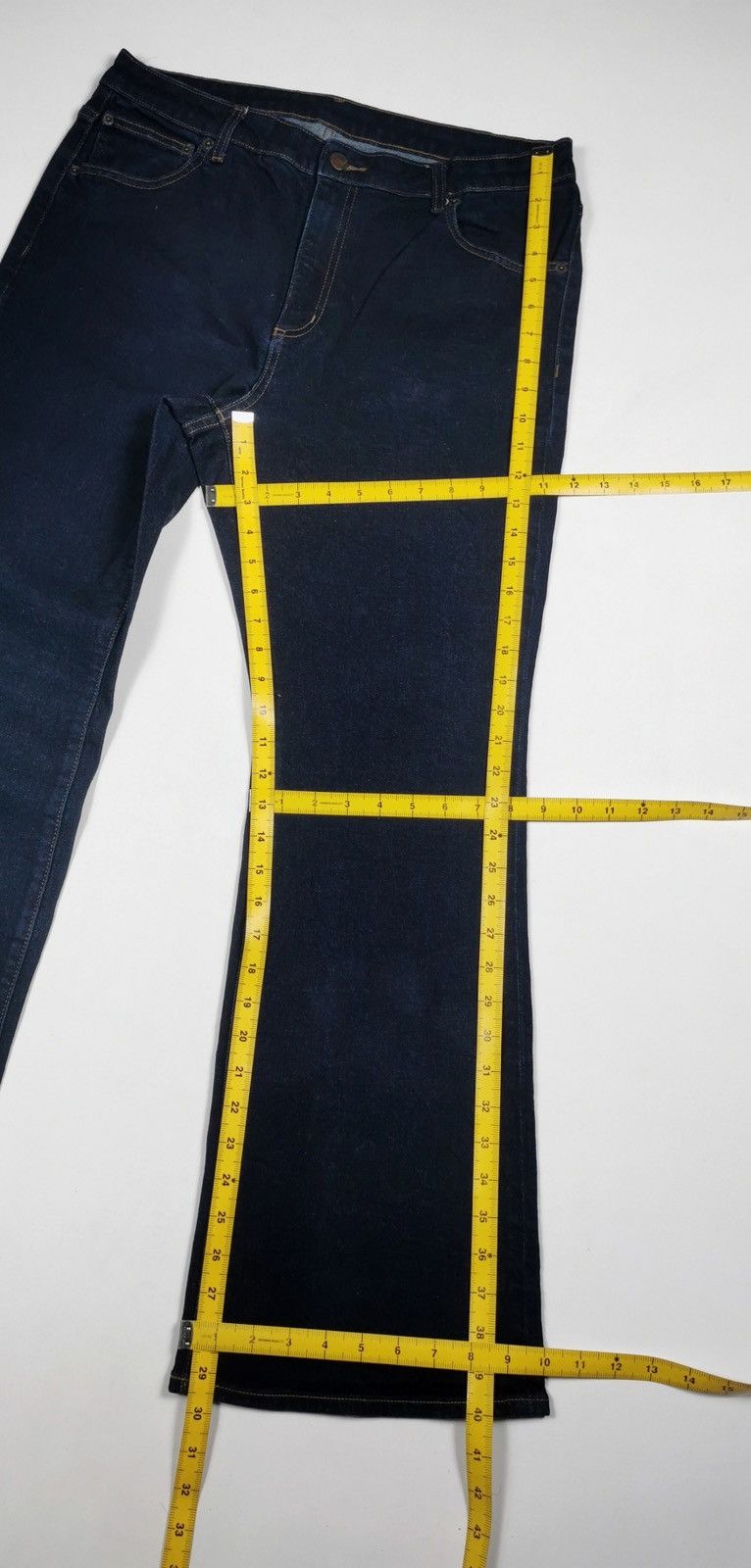 If Six Was Nine Flare Bootcut Gu Japan Denim Jeans Size US 33 - 8 Thumbnail