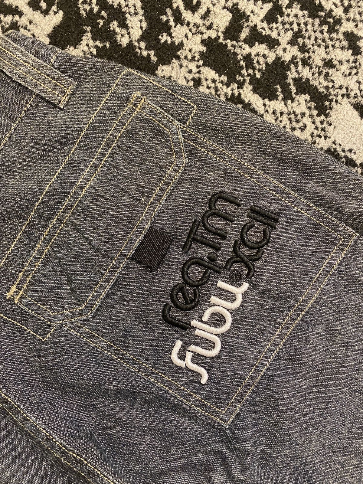 Fubu Fubu Gray Y2K Baggy Denim Vintage Size US 31 - 9 Thumbnail