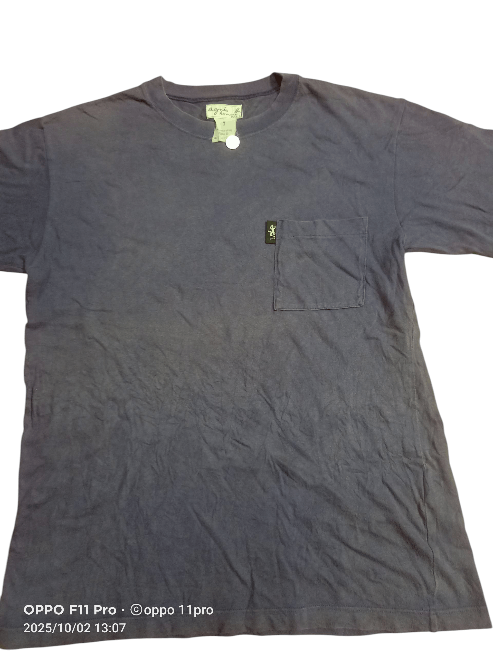 agnes b. 🌟 Agnes B Men Tee Shirt Front Poket🌟 Size US M / EU 48-50 / 2 - 1 Thumbnail