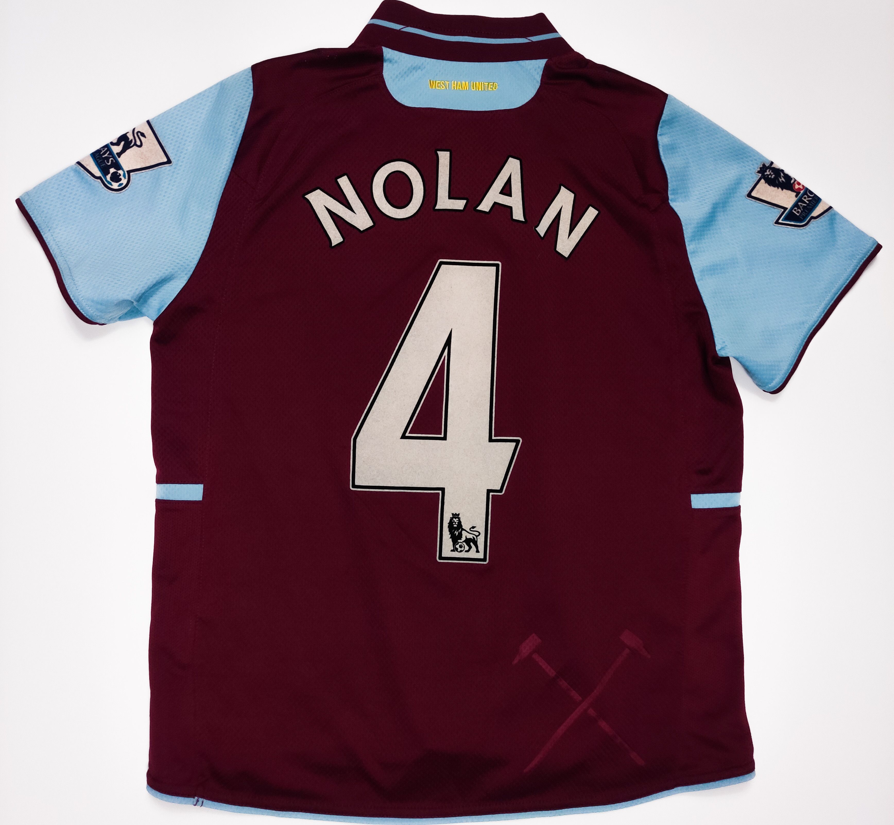 Macron Nolan #4 West Ham United 2012 2013 Macron Home Shirt Kit Size US XXS / EU 40 - 1 Thumbnail