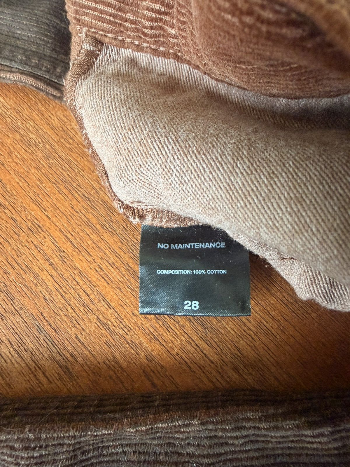 No Maintenance No Maintenance Brown Waxed Corduroy Pants Size US 28 / EU 44 - 5 Thumbnail