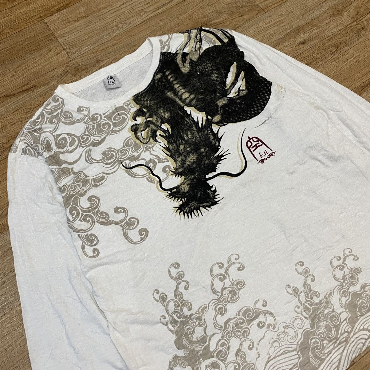 Japanese Brand 2000s KU Tee Style Sukajan Long Sleeve Tshirt Size US L / EU 52-54 / 3 - 2 Thumbnail