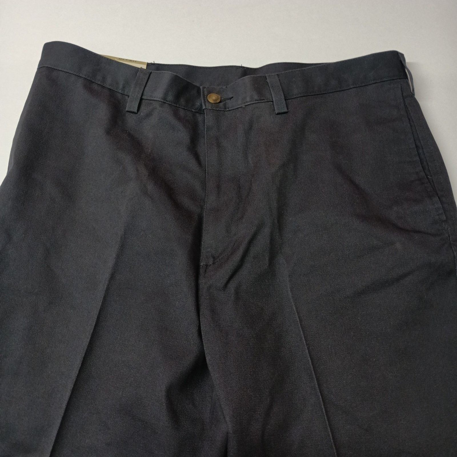Haggar Haggar Khakis Men's 34x32 Navy Blue Wrinkle Free Plain Front Size US 34 / EU 50 - 4 Thumbnail
