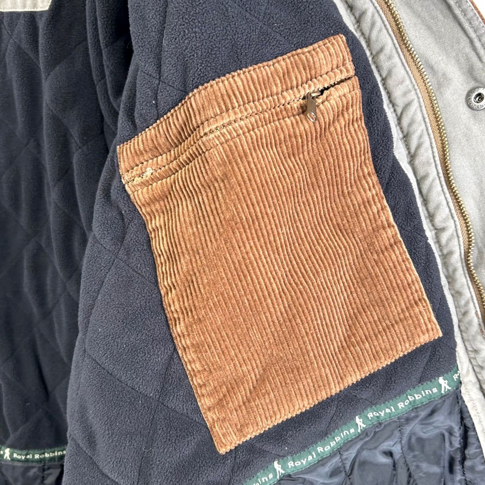 Royal Robbins Royal Robbins Corduroy Jacket Mens XL Brown Quilted Fleece Lined Field Coat Size US XL / EU 56 / 4 - 6 Thumbnail