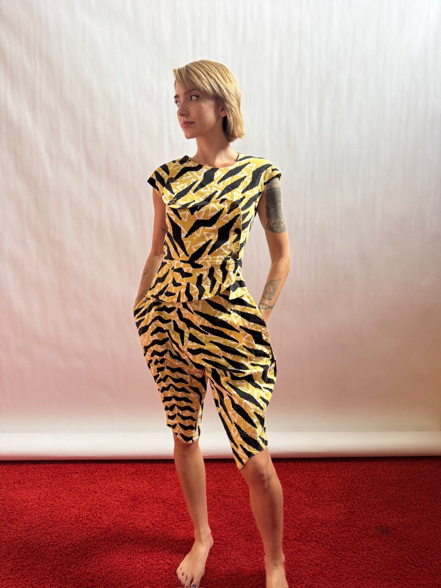 Vivienne Westwood Red Label 2016 Set !!! African Print W/ UNIQUE tailoring Size S / US 4 / IT 40 - 1 Thumbnail